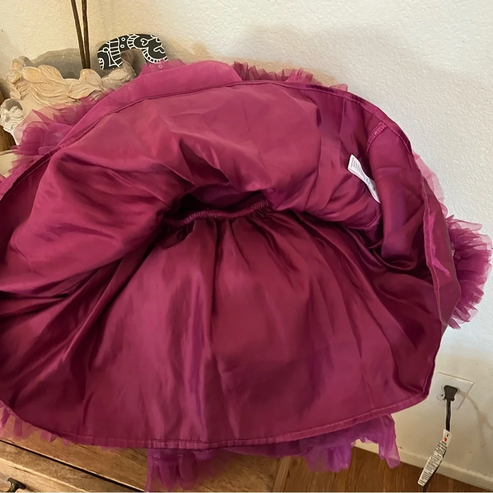 Popatu Baby Girls Purple Ruffle Dress Size 5/6